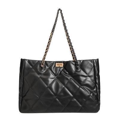 Elmas Kafes Zincirli Çanta Kadın Moda Doku Niş Tote Çanta Hepsi Omuz Çantası Kadın