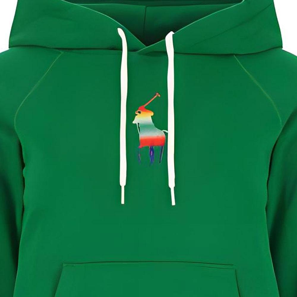 Polo Ralph Lauren Logo Pattern Hoodie Women hoodies Green 211856645003