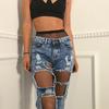 European American-style Sexy Rhinestone-embellished Mesh Garter Belt Fishnet Stockings Large- Medium Mesh Pantyhose Alluring