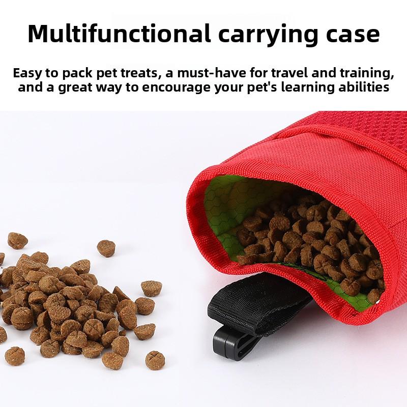 Pet Snack Bags, Portable Waist Bags for Going Out, Dog Walking, Dog Training, Dog Food Feeding Bags, Waterproof Oxford Cloth Snack Bags