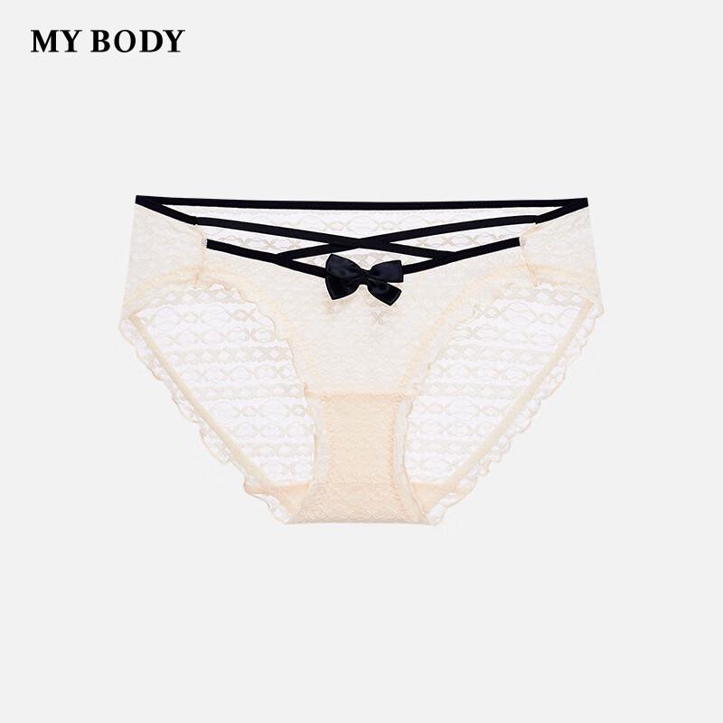 Mybody Women's Sexy Lace Mid-Waist Briefs