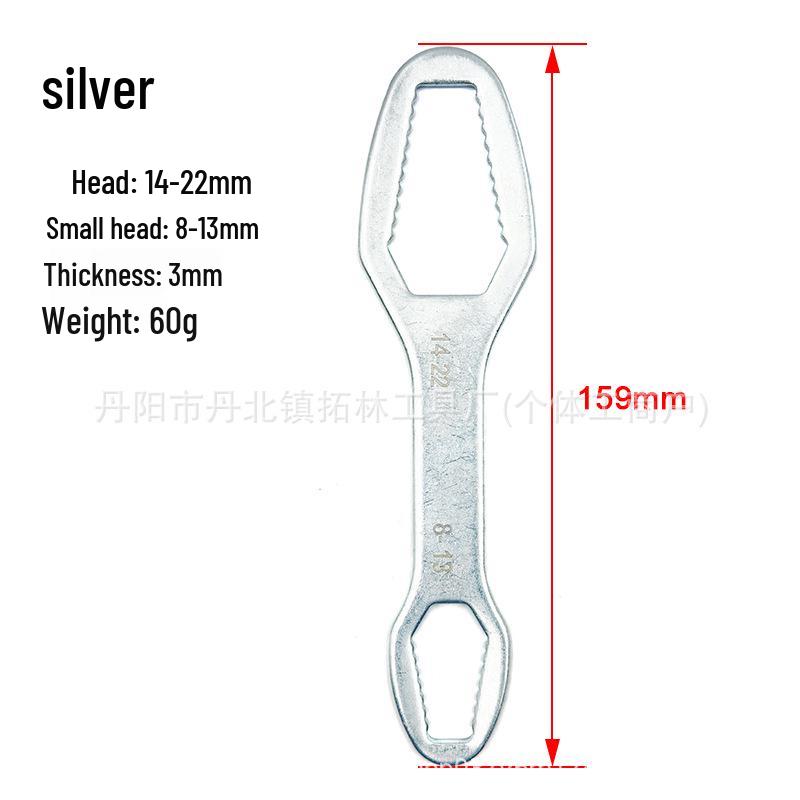 Versatile Double-Ended Box Wrench 8-22mm for Hex Screws and Nuts