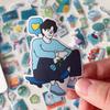 Korean Ardium Mulan Series Heart & Girly Waterproof Planner Stickers for DIY Decoration