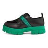 UGG Leder Minimalistische Mode Dicksohlige Schuhe Damenschuhe Smaragdgrün 1130798-EDGR
