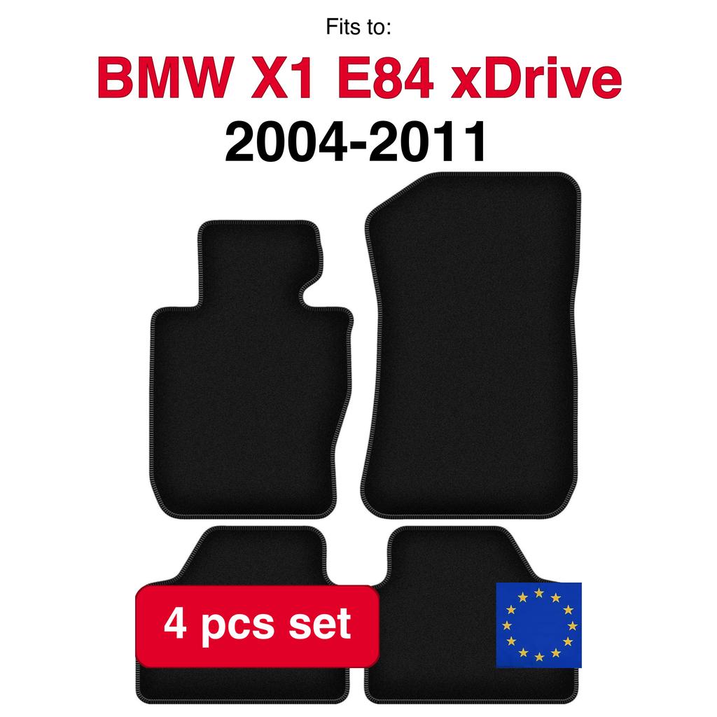 Velour Floor Mats Basic For Bmw X1 E84 Xdrive 0 (2004-2011)