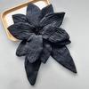 Witte 3D Bloemen Geborduurde Stoffen Patches voor Kledingreparatie en Decoratie