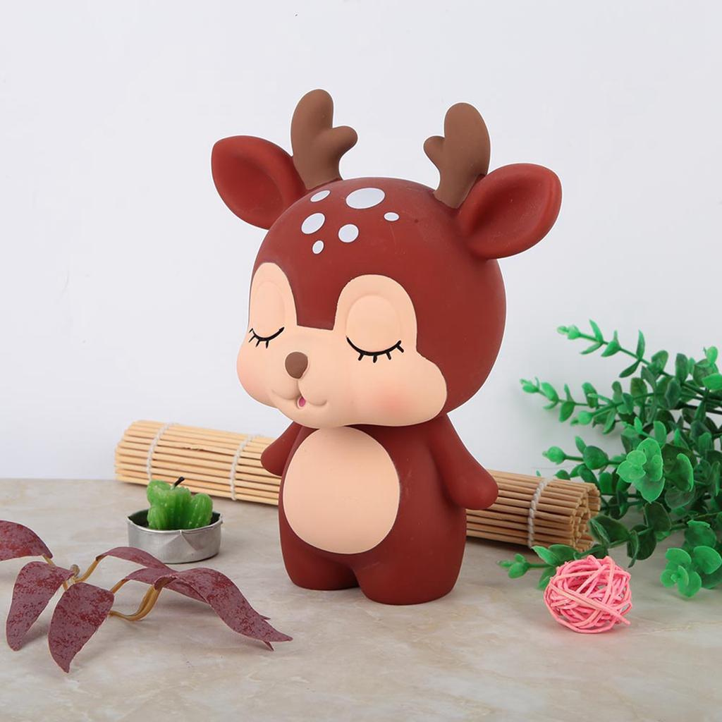 Brown Cartoon Animal Shape Innovative Money Saving Box Pot Home Decoration