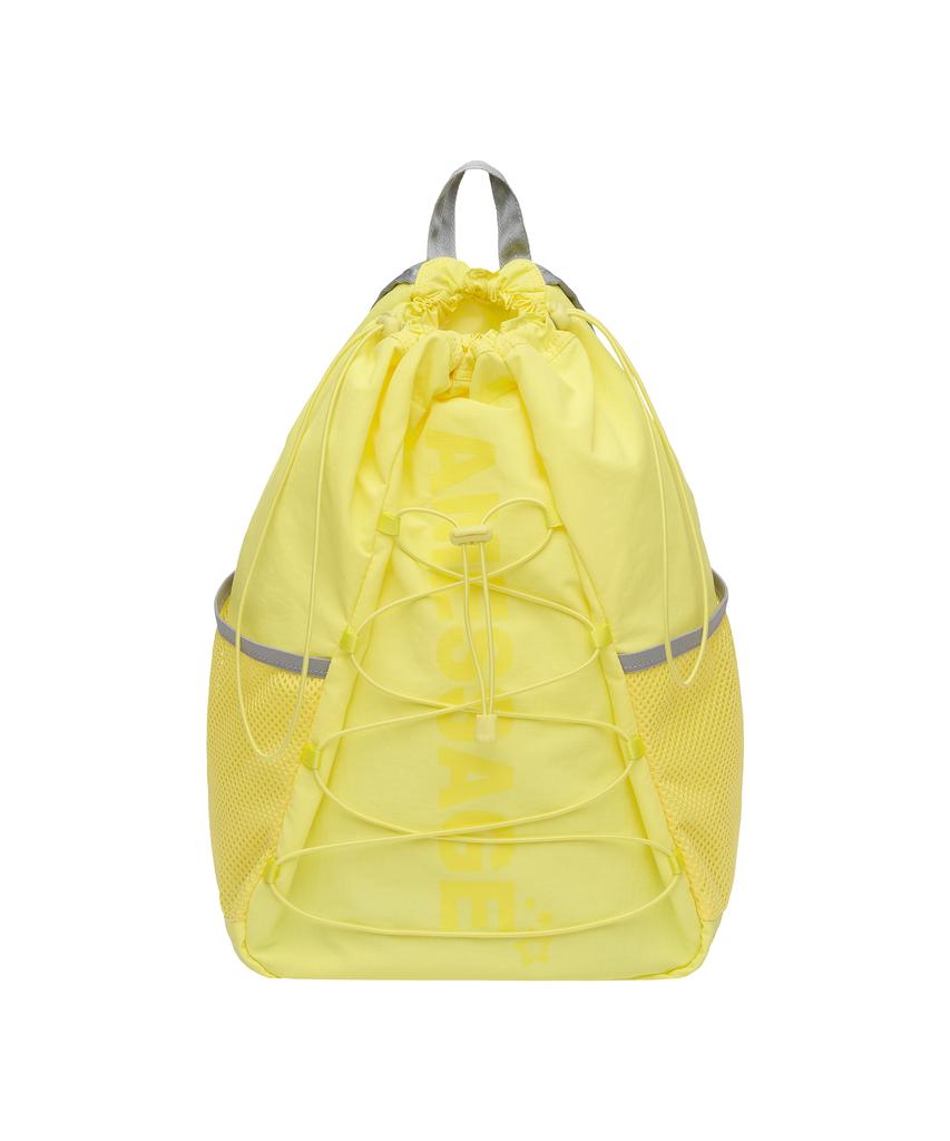 Ames-Worldwide String Casual Back Pack Yellow