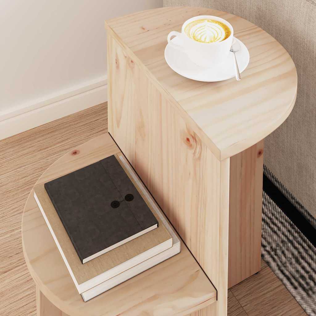 Natural Coffee Table 50 x 40 x 50 cm Solid Pine Wood