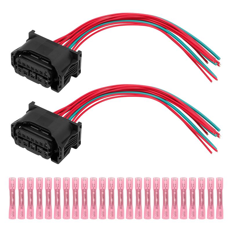

2 Pcs12 Pin 15cm Car Headlight Halogen Bulbs Plug Wiring Harness 6925638 61132359991 for E60 G30 E63 F20 F30 E87 E90 E92