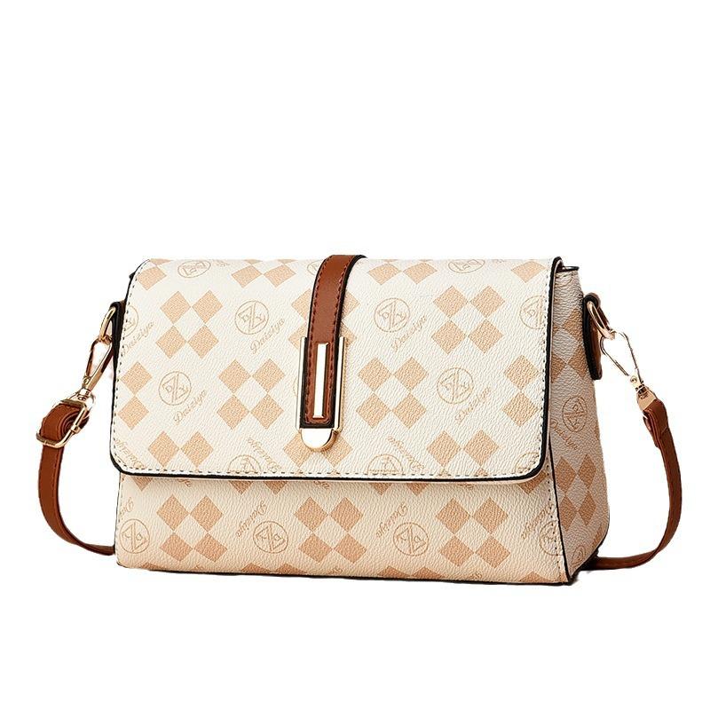 The New Print Texture Popular Bag with All Fashion Small Fresh All Instagram Shoulder Crossbody Bag