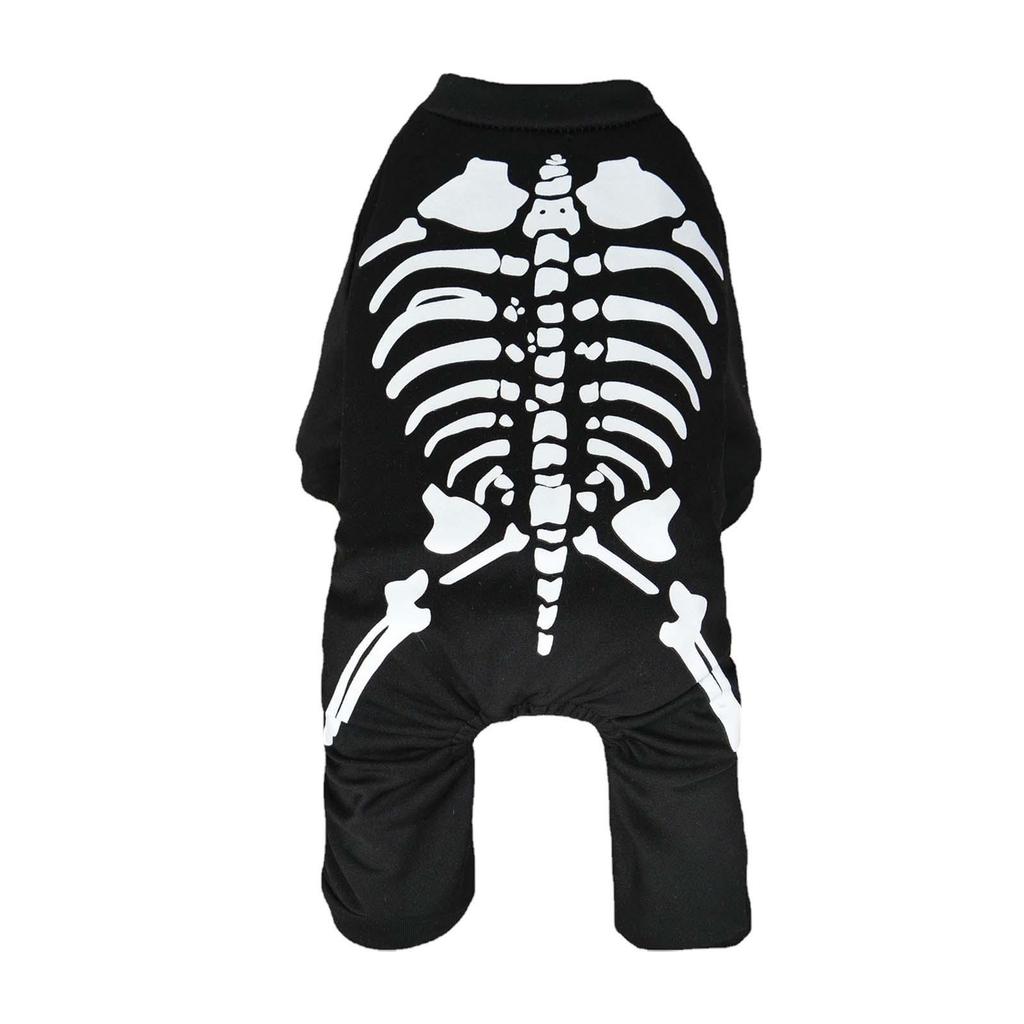 Halloween Skeleton Dog Costume, Halloween Pet Costume, Decorative Overall