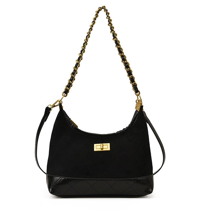 Korean Version of Niche Fashion Messenger Bag Women's 2025 Autumn New Diamond Chain High Value Casual Small Square Bag
