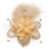 1920s Flower Hair Clip for Women Flapper Headpiece Headwear for Party Party Elegant Feather Large Flower
