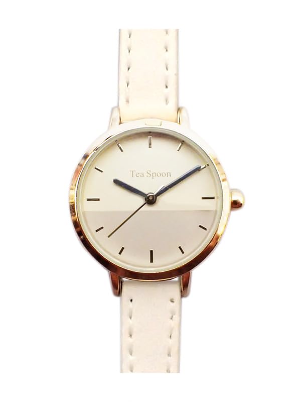 

Tea Spoon Bicolor Ivory [Follow] Watch, Belt, H00318S-1 IV, Women s,