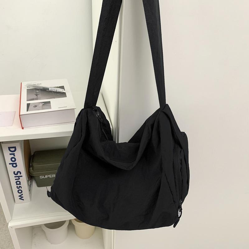 Crossbody bag men's Japanese simple large-capacity casual fashion canvas bag student simple class bag new shoulder bag
