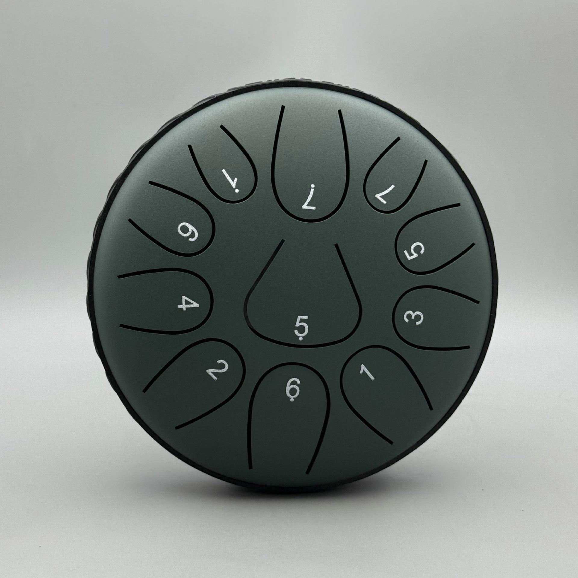 6-inch Ethereal Drum in C Key, Carbon Steel Titanium Alloy, 11-tone, Perfect for Adults & Beginners, Includes Full Accessories