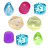 Squeeze Soft and Mini Water Fidget Toys for Adults and Set of 8 Balls, Syrup-Relieving, Squeezable, Squishy, Cubes, Jewel-Shaped Droplets, Children,