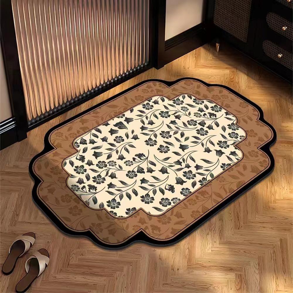 Diatom Mud Floor Mat National Water Absorption Non-slip Carpet Toilet Floor Door Mat