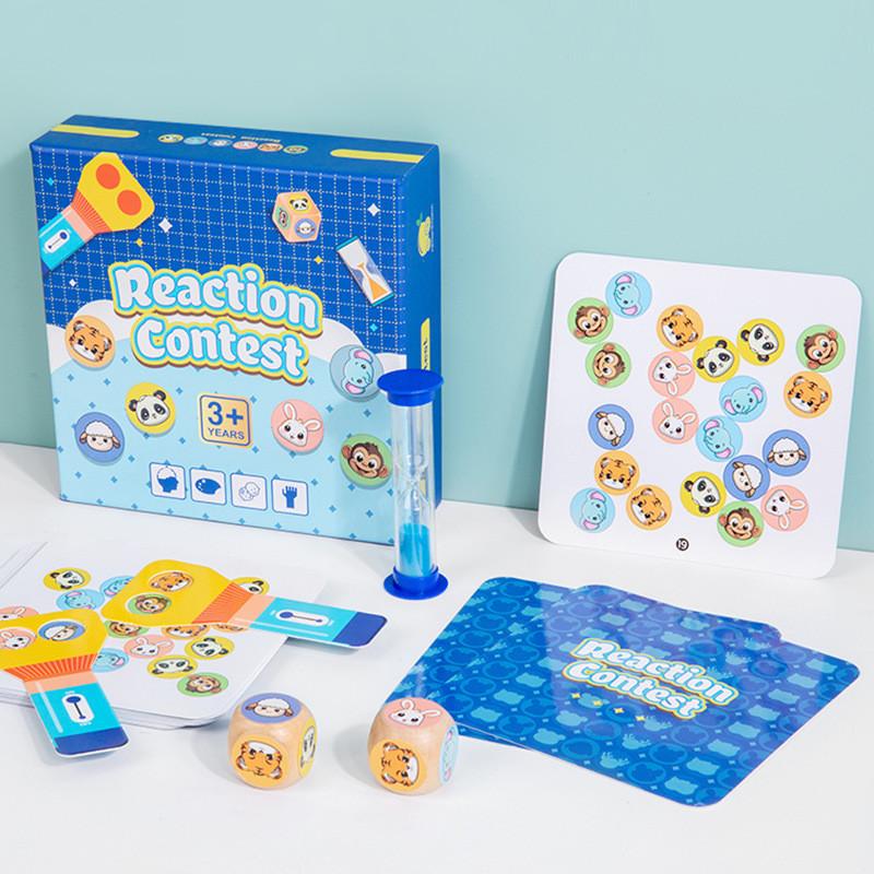 Reaction Competition Kids Interactive Puzzle Game With Card Material For Focus Training