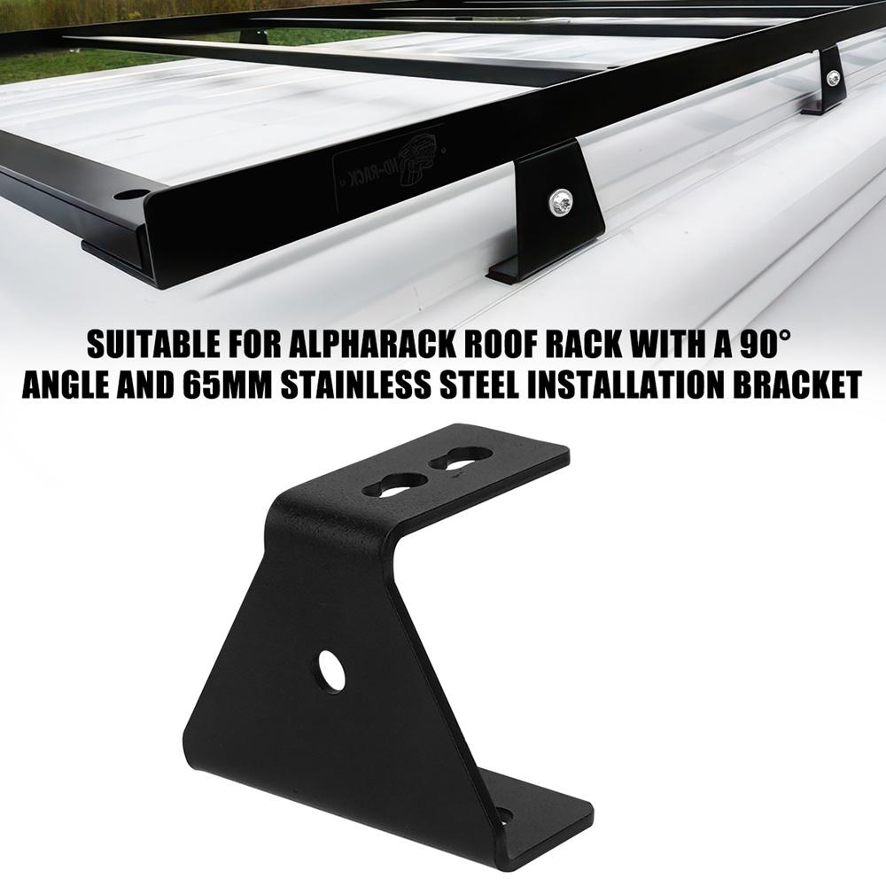 Suport de Montare din Oțel Inoxidabil Pentru Portbagaj de Roof ALPHARACK Cu un Unghi de 90° 65mm