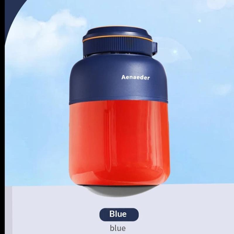 Aenaeder Portable Wireless Juicer Cup 1300Ml Large Capacity Sharp Blades Dual Lids For Outdoor Sports Camping Picnic