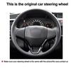 DIY Car Steering Wheel Cover For Honda Fit City Jazz 2014- HR-V HRV Vezel