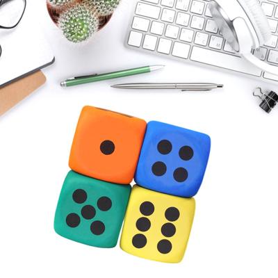 80 mm große Würfel mit schwarzen Punkten, sechsseitige Punktwürfel, farbige Würfel, Lernhilfen, Spielwürfel zum Zählen, Mathematikunterricht