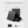 Felt Board Tiles Large Cork Board Alternative with Adhesive Tabs Thick Slat Wall Panels for Office Decor Push Pin Board