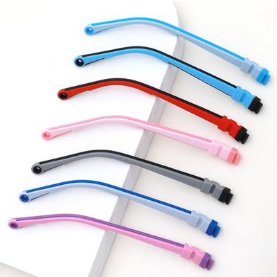 Children Silicone Glasses Legs Snap-on Eyeglasses Arm Replacement Color Silicone Glasses Legs Accessories