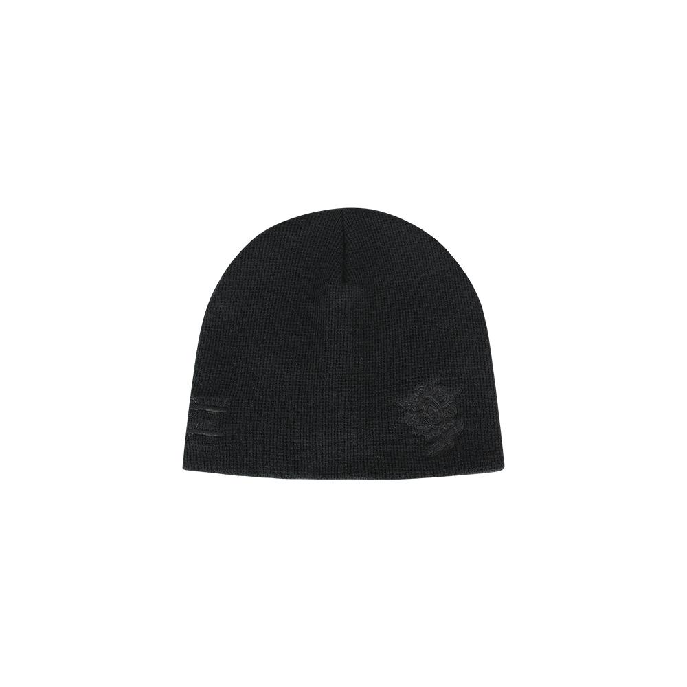KNOW WAVE Logo Embroidered Beanie Kna041U(Black)