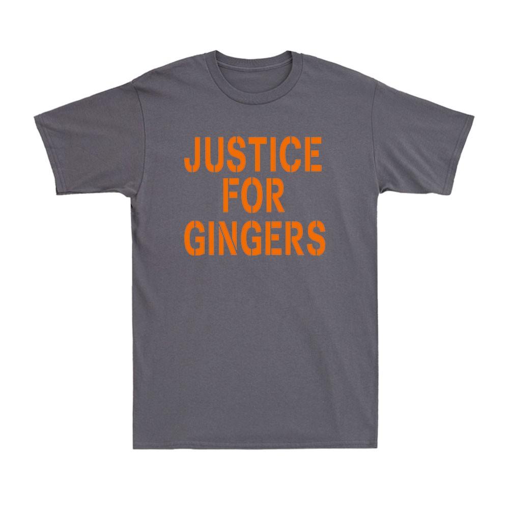 Justice Pour les Rouquins Saying Drôle Nouveauté Vintage Unisexe T-shirt en Coton