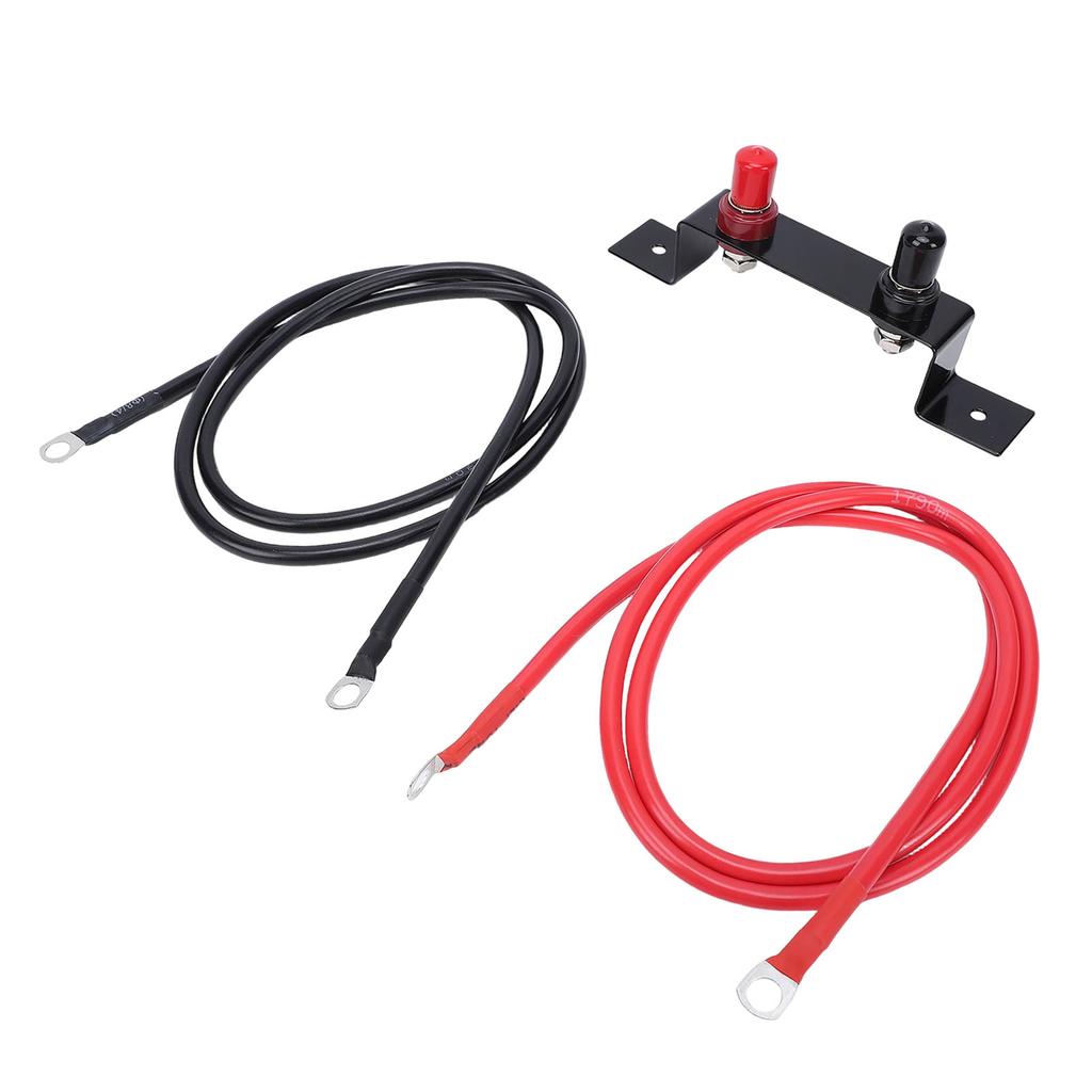 Battery Jump Post Kit 7AWG 1.2M Length Heavy Duty Remote Charging Post Battery Terminals Relocation Kit for UTV ATV Car
