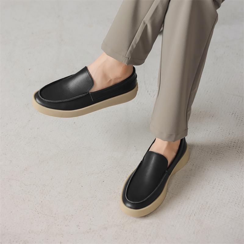 Fashion 2025 New Male Comfortable Loafers Leather Fashion Walking Shoes Men All-match Male Driving Shoes Handmade Men's Non-Slip Flats