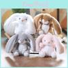 Droopy Eared Rabbit Plush Keychain With Pp Cotton Filling Super Soft Stuffed Animal Bag Charm Gift For Girls Kids