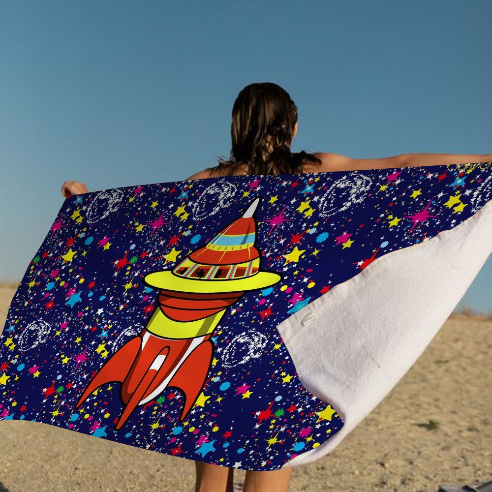B-Billionaire Cool B-Boys Club K  Bath Towel Microfiber Soft Water Absorbing For Girl Kids Decorative Cartoon Beach Towel