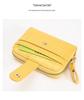 2024 Women's Crocodile Pattern Card Holder: Compact Accordion Wallet with Multi-Card Slots and Zipper