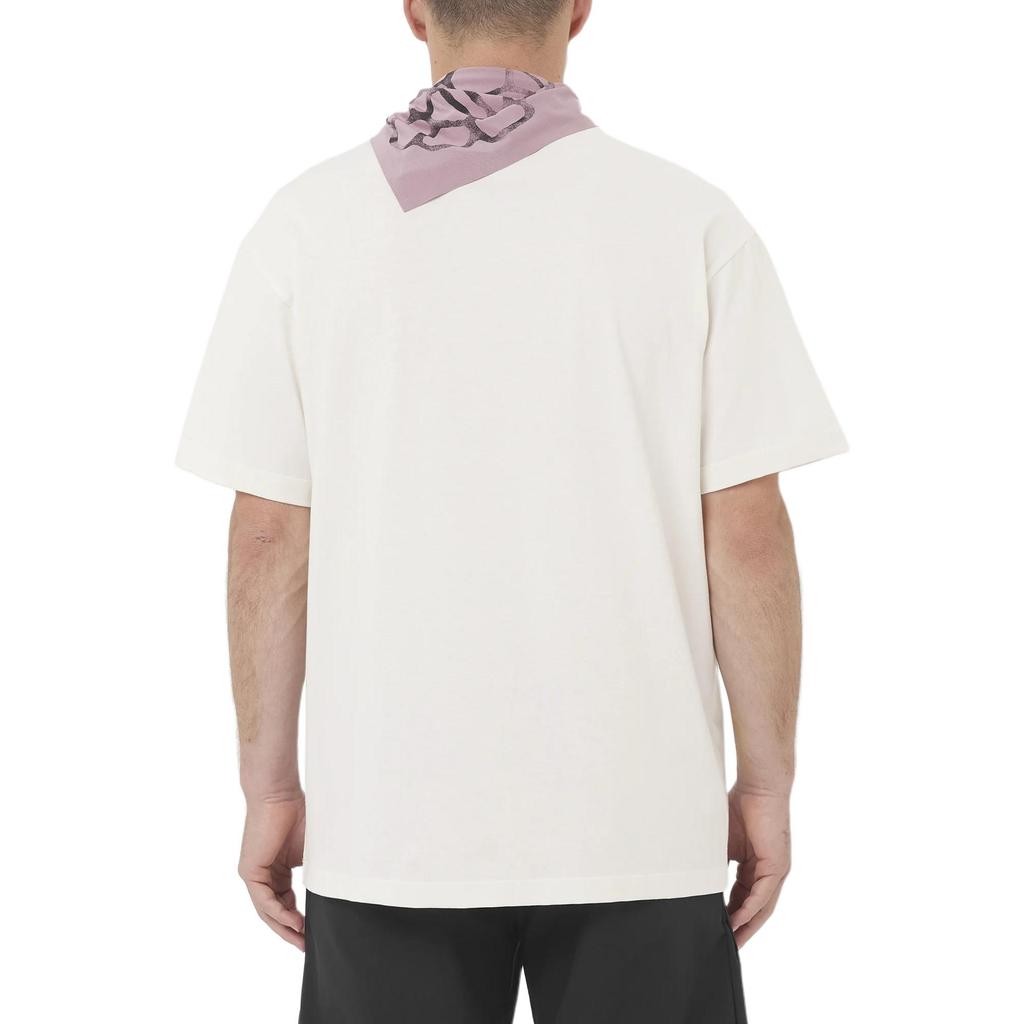 SALOMON Logo Solid Color Short Sleeve Cotton Breathable Loose T-Shirt Men Tops LC2836500
