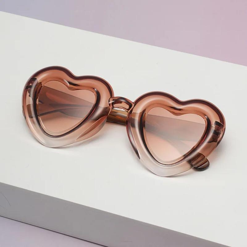 New Kids Heart Sunglasses Candy Color Balloon Pattern UV Protection Boys Girls Infant Outdoor Eyewear
