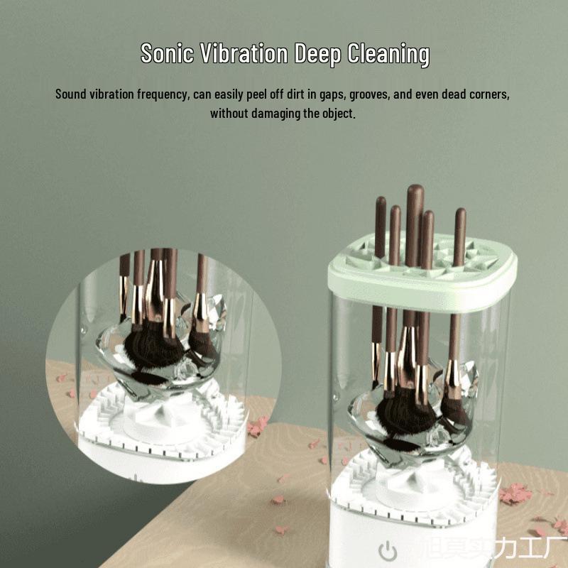 Portable Mini Automatic Makeup Brush Cleaner