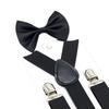 Kids Bow Tie Braces Y Back 3 Clips Adjustable Support for Formal Wear Party Jeans