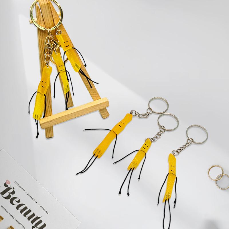 Cartoon Resin  Keychain Bag Pendant Student Couple Backpack Decorations Festive Supplies Creative Gift