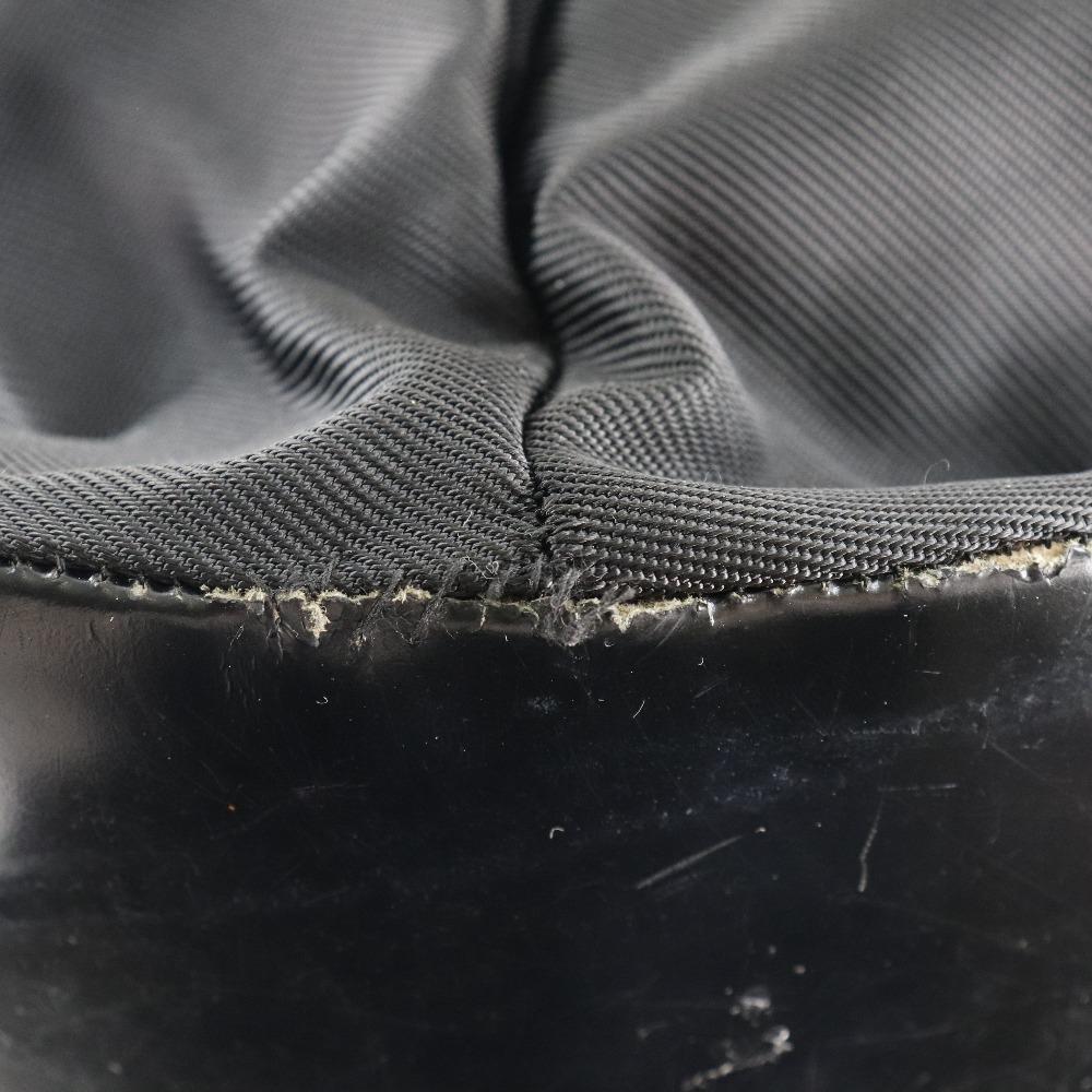 Gucci Bamboo Bag Tote Bag 002-2058-0412-5 black/Brown Nylon Canvas/leather Unisex Used