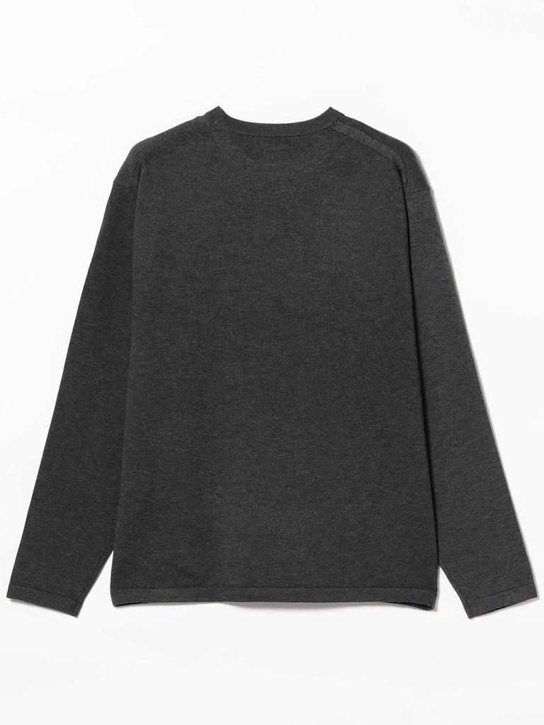 BEAMS Life Store by Beams Men's 14 Gauge Crew Neck T-Shirt, Grey, Size M