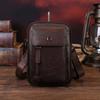 Real Leather Messenger Bag, Cowhide Phone Case, Handcrafted Single-shoulder Crossbody Bag, Men's Retro Bag Casually