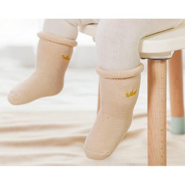 MK boys' basic crown long socks 3-piece set, korean baby products