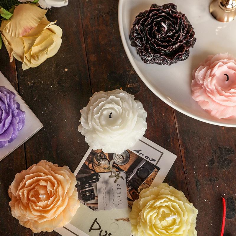 Light Luxury Rose Scented Aromatherapy Candle - Long-Lasting, Low Temperature, Creative Decorative Ornament