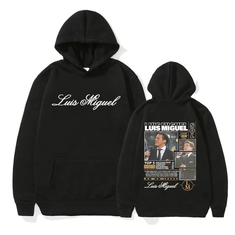 Rapper Luis Miguel Tour 2025 Album Graphics Hoody Men's Clothing Fashion Oversized Sweatshirt Casual High Quality Fleece Hoodies