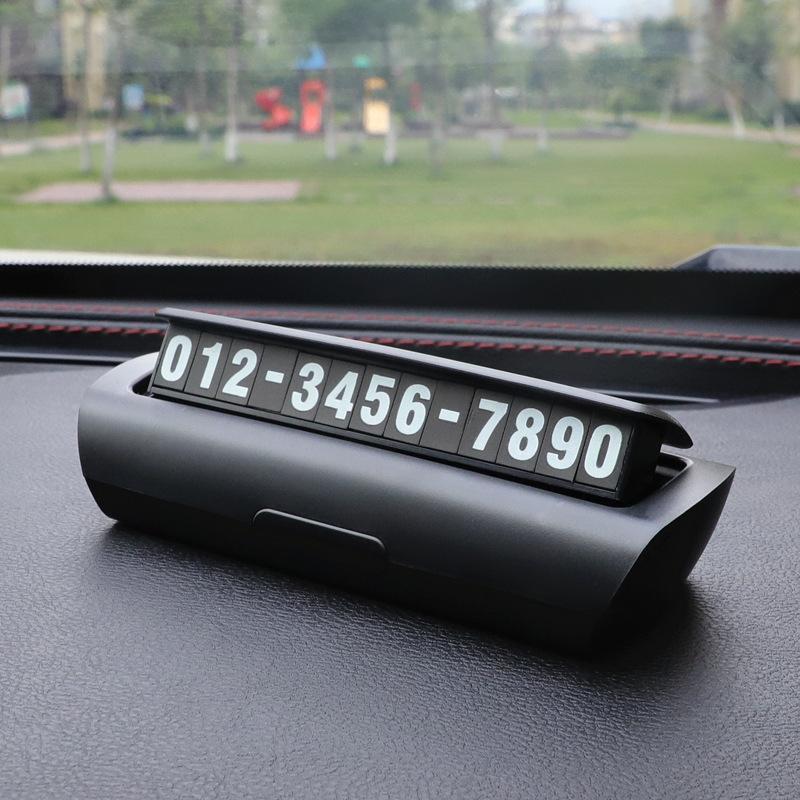 Temporary Parking Signs For Cars, Moving Car Numbers, Car Phones, Moving Car Plates, Personalized And Creative Interior Decorati