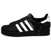 Originals Superstar 2 Sternenhimmel Minimalistischer Stil Abriebfest Niedrig geschnitten Skateboard-Schuhe Unisex Schwarz JI0079(Team562-)
